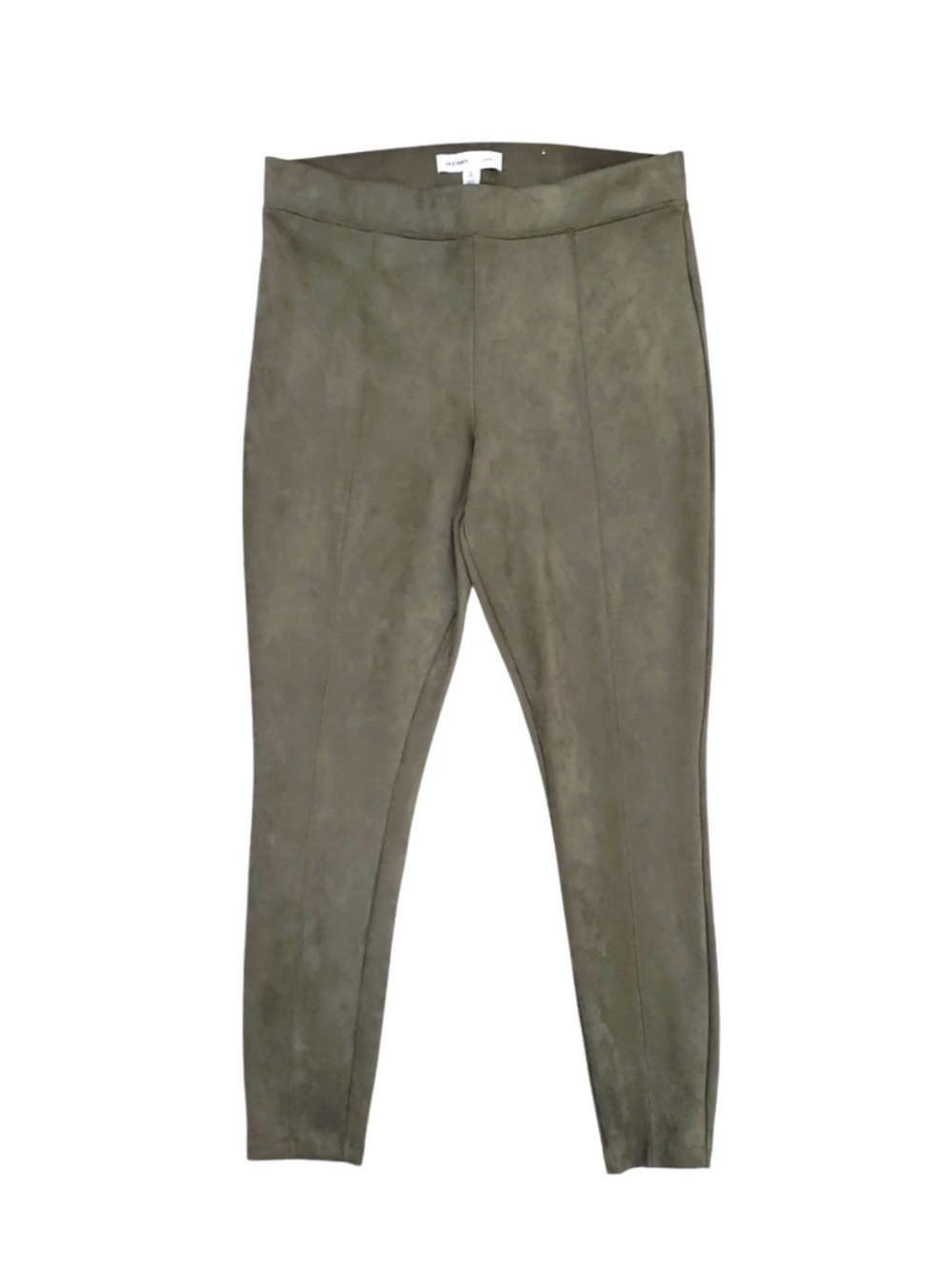 Old Navy Olive Faux-Suede Leggings L
